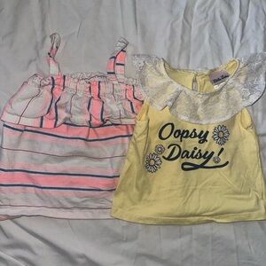 2-pack girls 2t summer/spring tops bundle